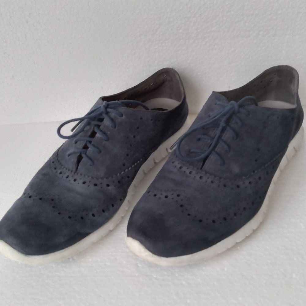 Cole Haan size 10 suede oxford /sneakers dark blue